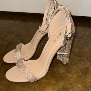 Elegant Rhinestone Embellished Heels